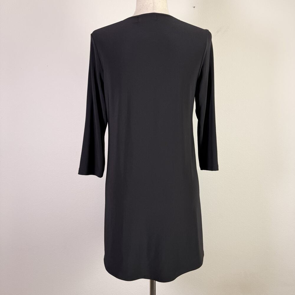 Sympli Tunic Top Asymmetrical Women's 10 Black Stretch Quiet‎ Luxury Comfort - Picture 7 of 14